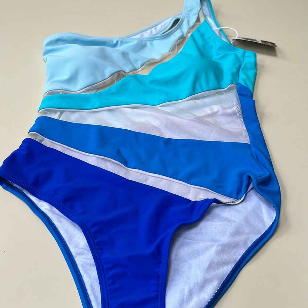 One Piece Swim Suit By Swmmer Liket. NWT